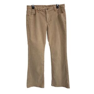 Ralph‎ Lauren Corduroy Bootcut Pants Women's Size 10 Tan Polo Jeans